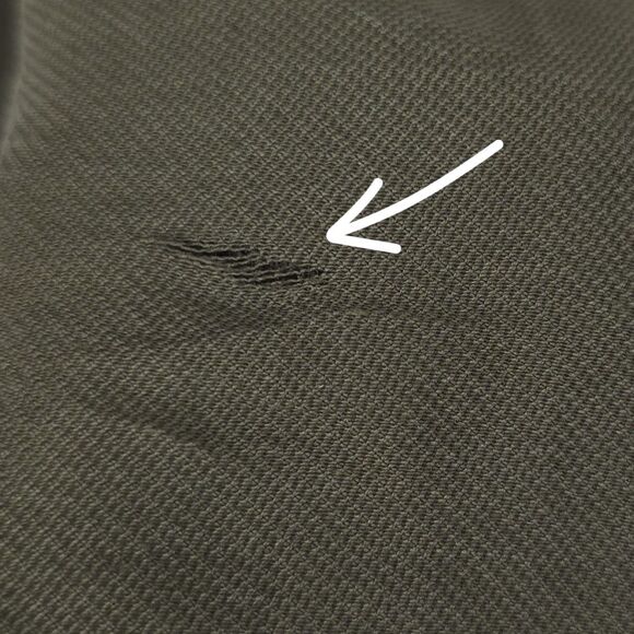 ZARA Jumpsuit MEDIUM Olive Green Utility Button Front V Neck Lyocell 3564/064 - Picture 8 of 12